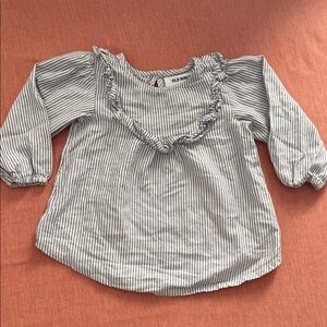Old Navy Kids Striped Ruffle Blouse